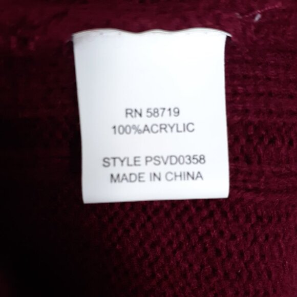 NY Collection Knit Dress PXS Ruby 210A - Picture 6 of 7